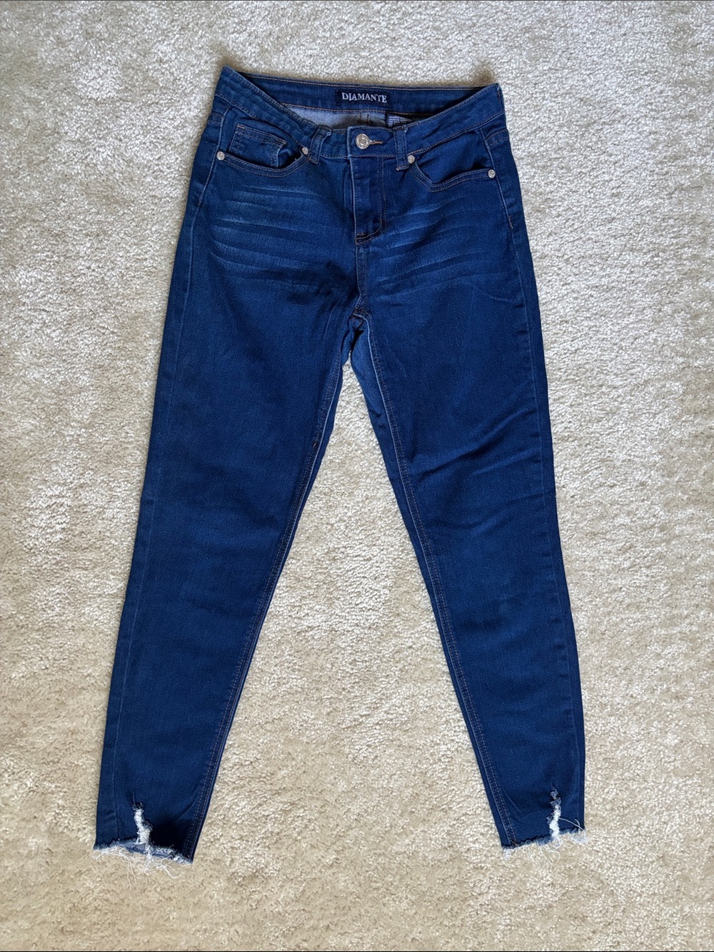 Women's Dark Blue High-Rise Skinny Jeans